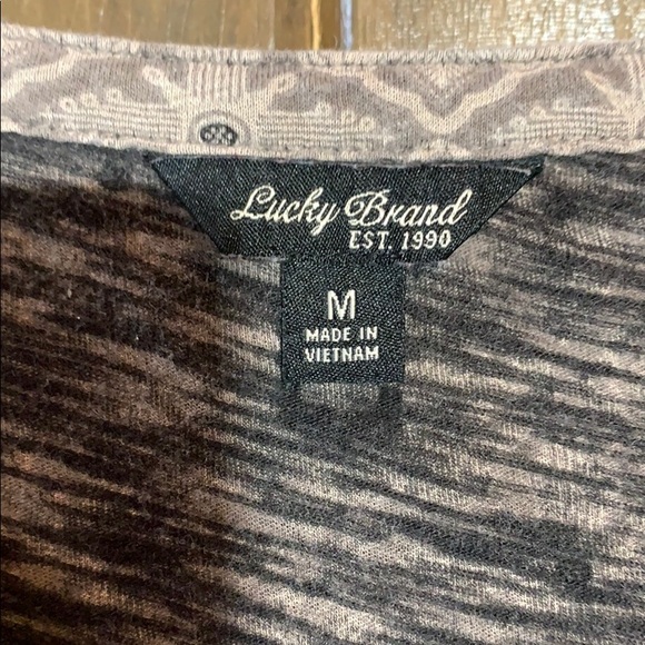 LUCKY BRAND Placed Scarf Top medium - Picture 5 of 7